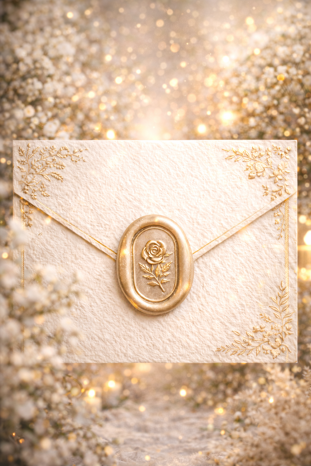 Lumière de Soie — enveloppe champagne